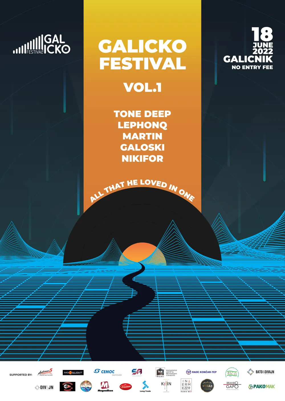 Galicko Festival poster, portrait