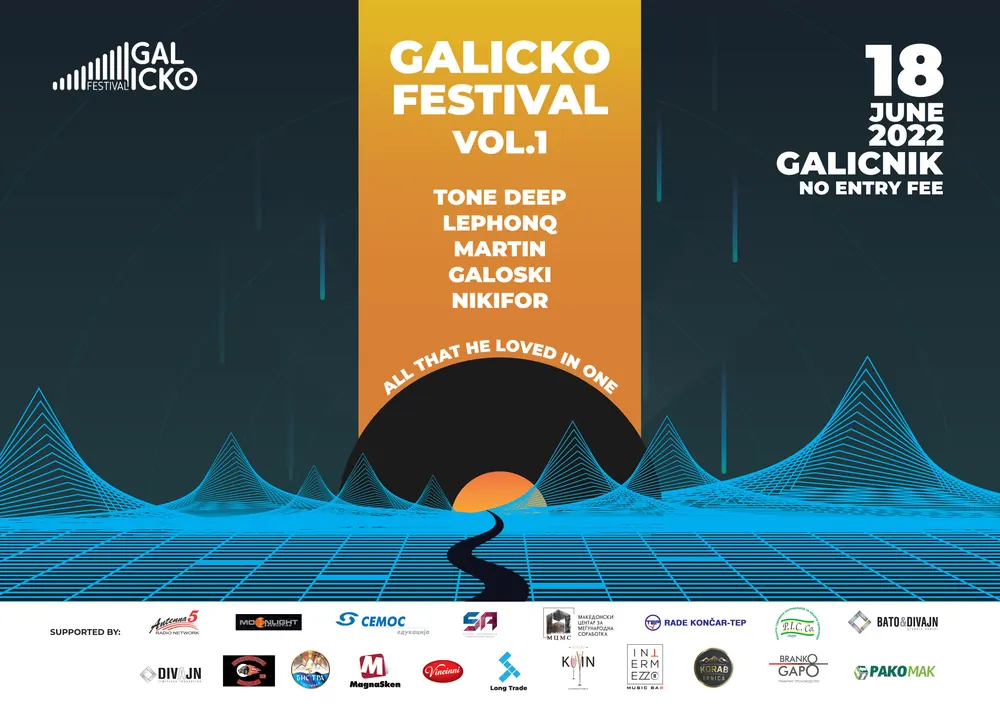 Galicko Festival poster, landscape